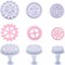 6 Pieces Gear Cookie Cutters Steampunk Fondant Molds Cogs Mold Clock Wheel